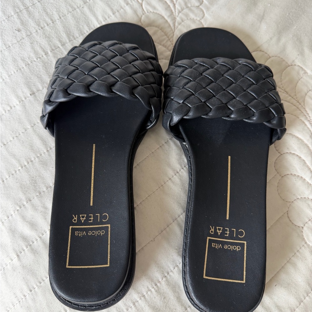 NEVER WORN - Dolce Vita Black Braided Sandals - BRAND NWOT
